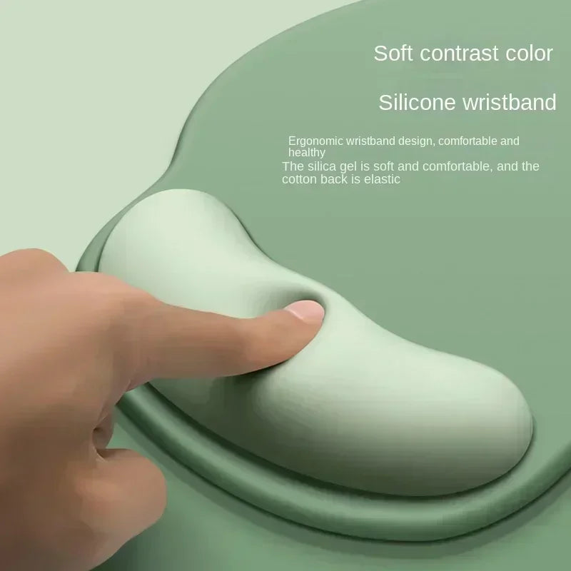 Silicone Mouse Pad with Wrist Support
