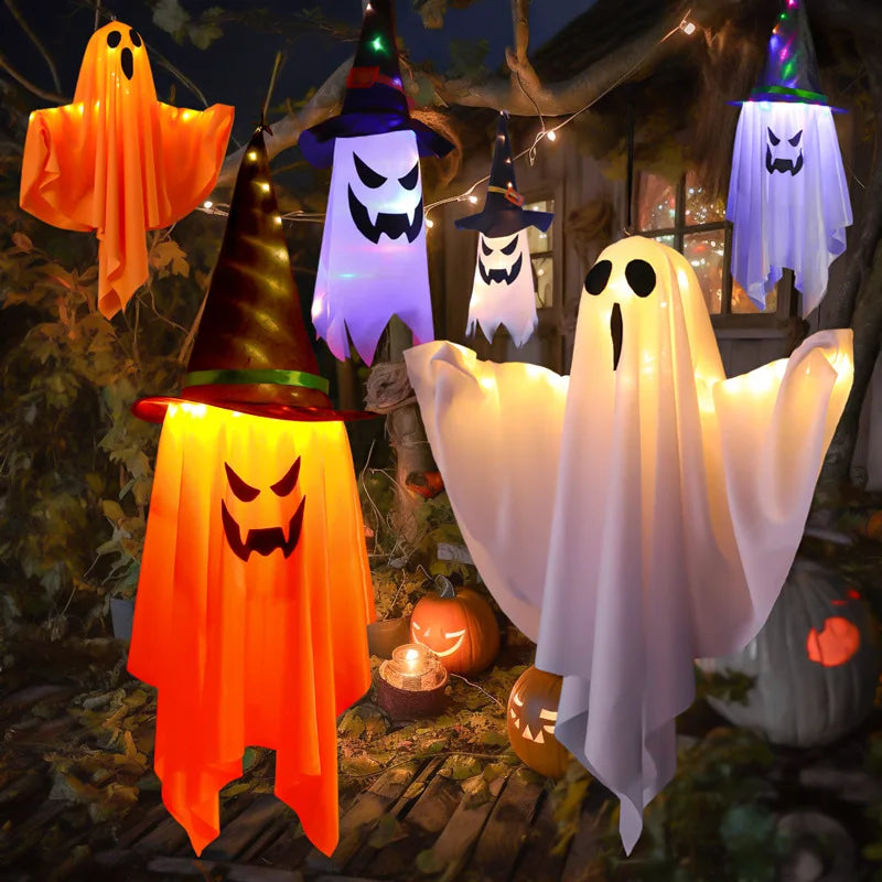 LED Flying Witch Hat Lights