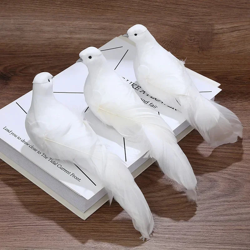 Artificial Feather Pigeon/Dove Ornament