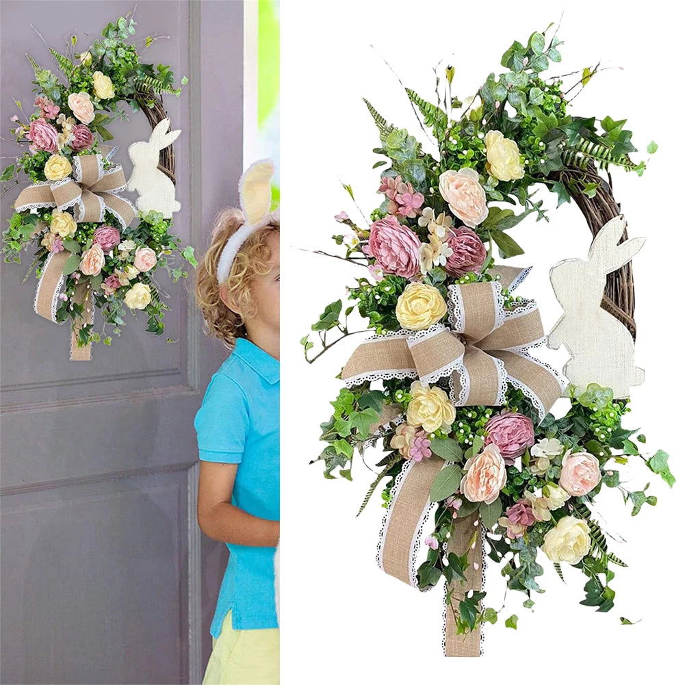 Easter Bunny Spring Wreath