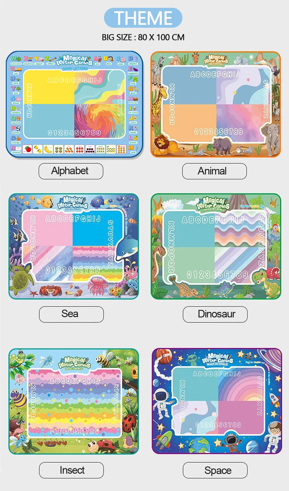 Magic Water Drawing Doodle Mat: