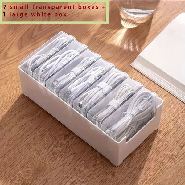 Cable Organizer Box Set – Durable Storage for Cords & Devices