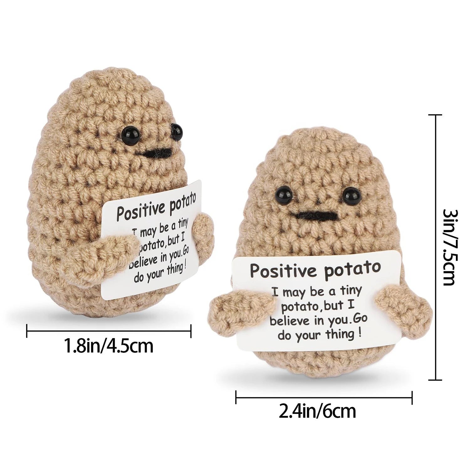 Positive Energy Potato Hug Mini Plush Doll