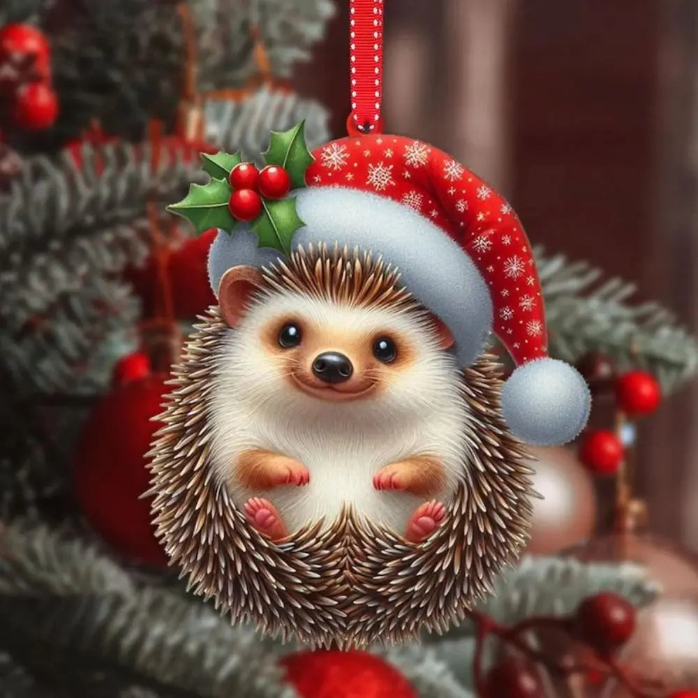 2D Christmas Animal Tree Pendants
