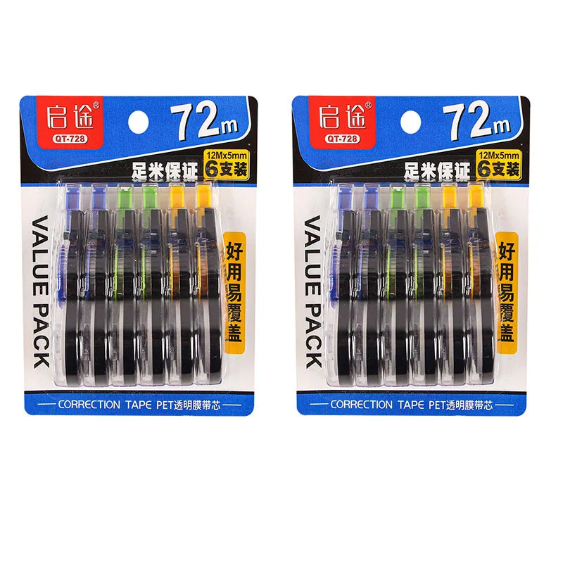 6PCS Corrector Tape