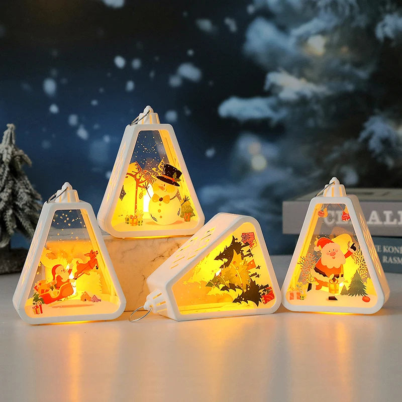 Christmas Snow Globe LED Lantern
