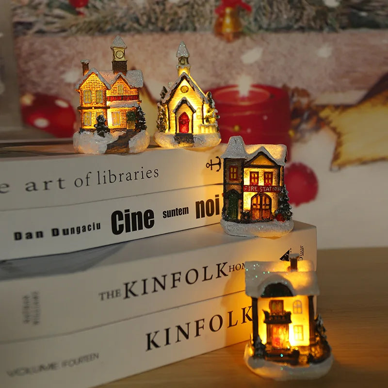 Christmas LED Glowing House Ornament