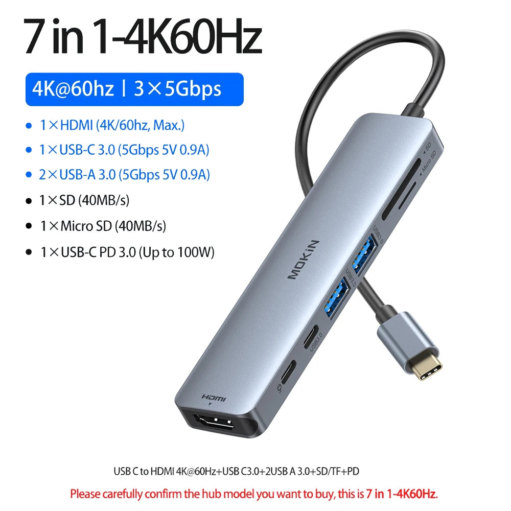 MOKiN 10Gbps USB-C Multiport Docking Station