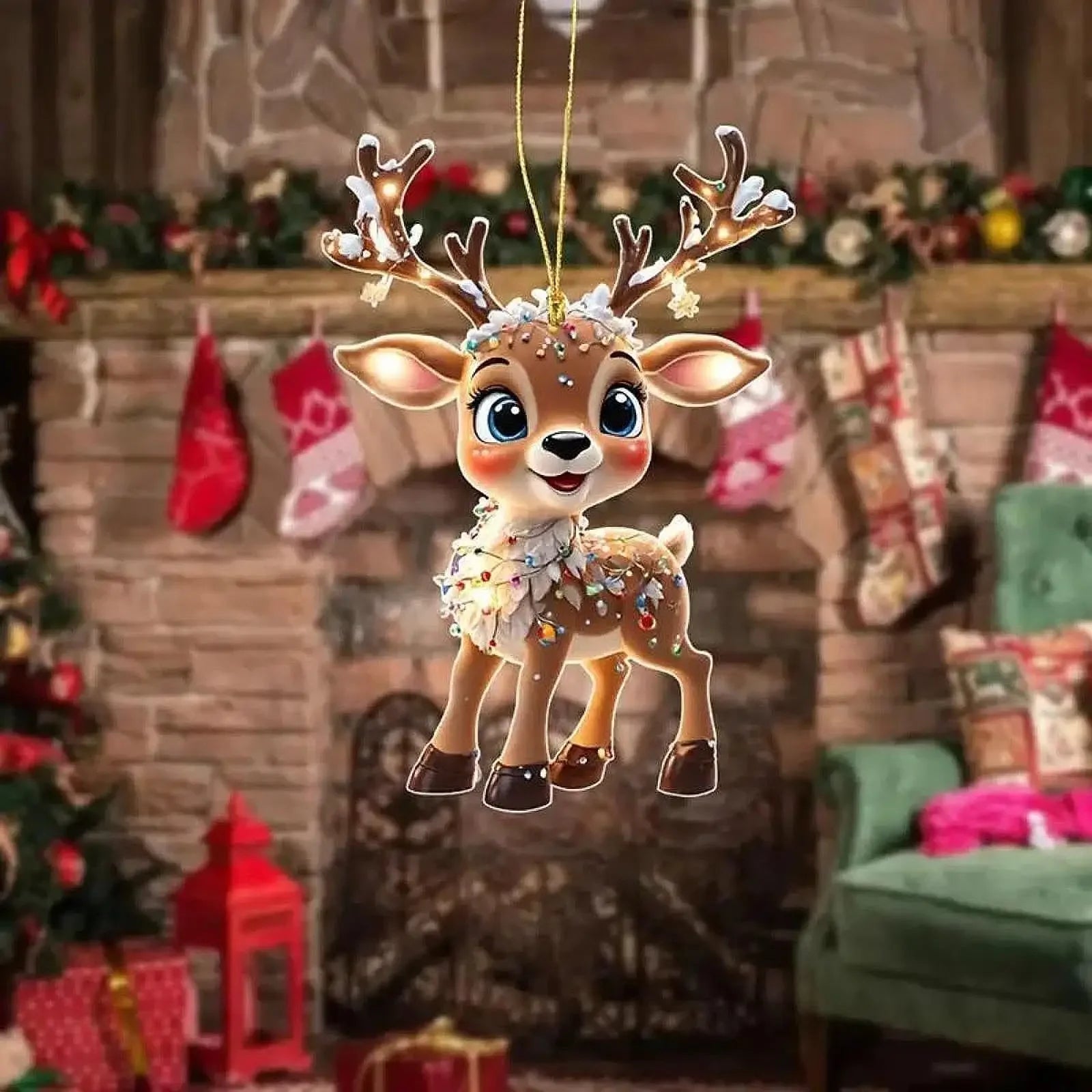 Christmas Deer Ornament – Elegant Reindeer