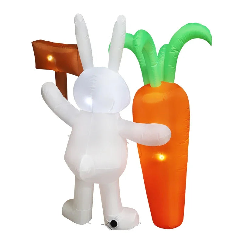 6FT Inflatable Easter Carrot Rabbit