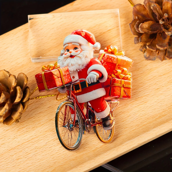 2D Santa Claus Christmas Ornament