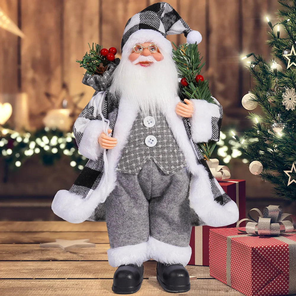 12in Standing Santa Claus Doll