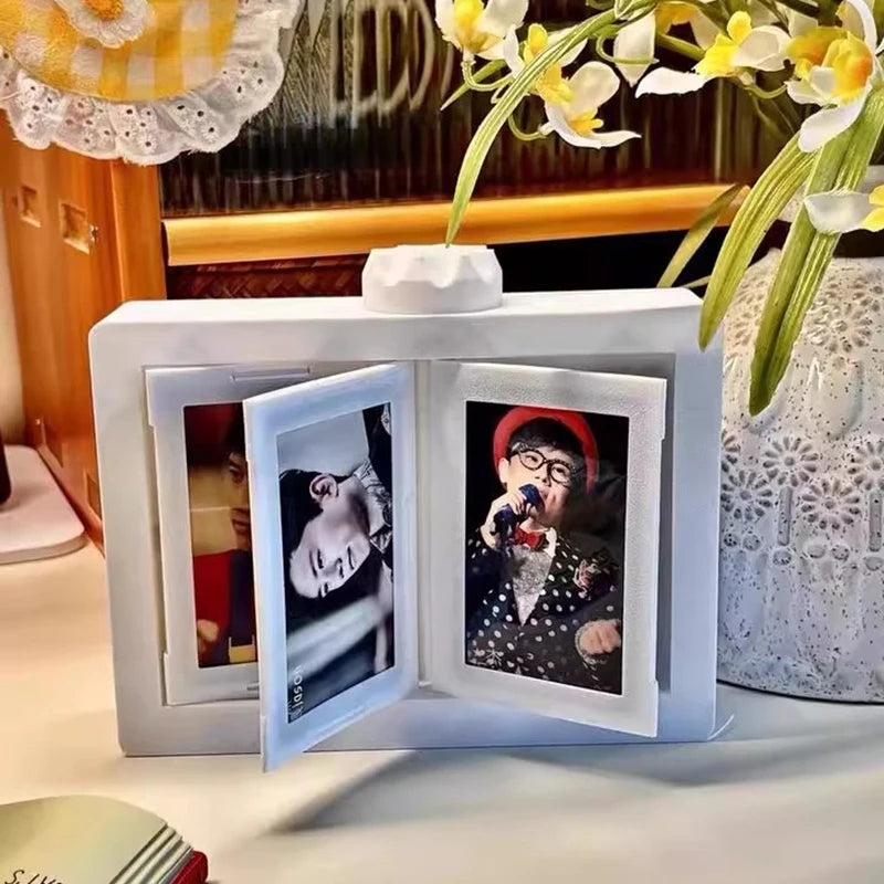 Rotatable K-Pop Photocard Display Frame