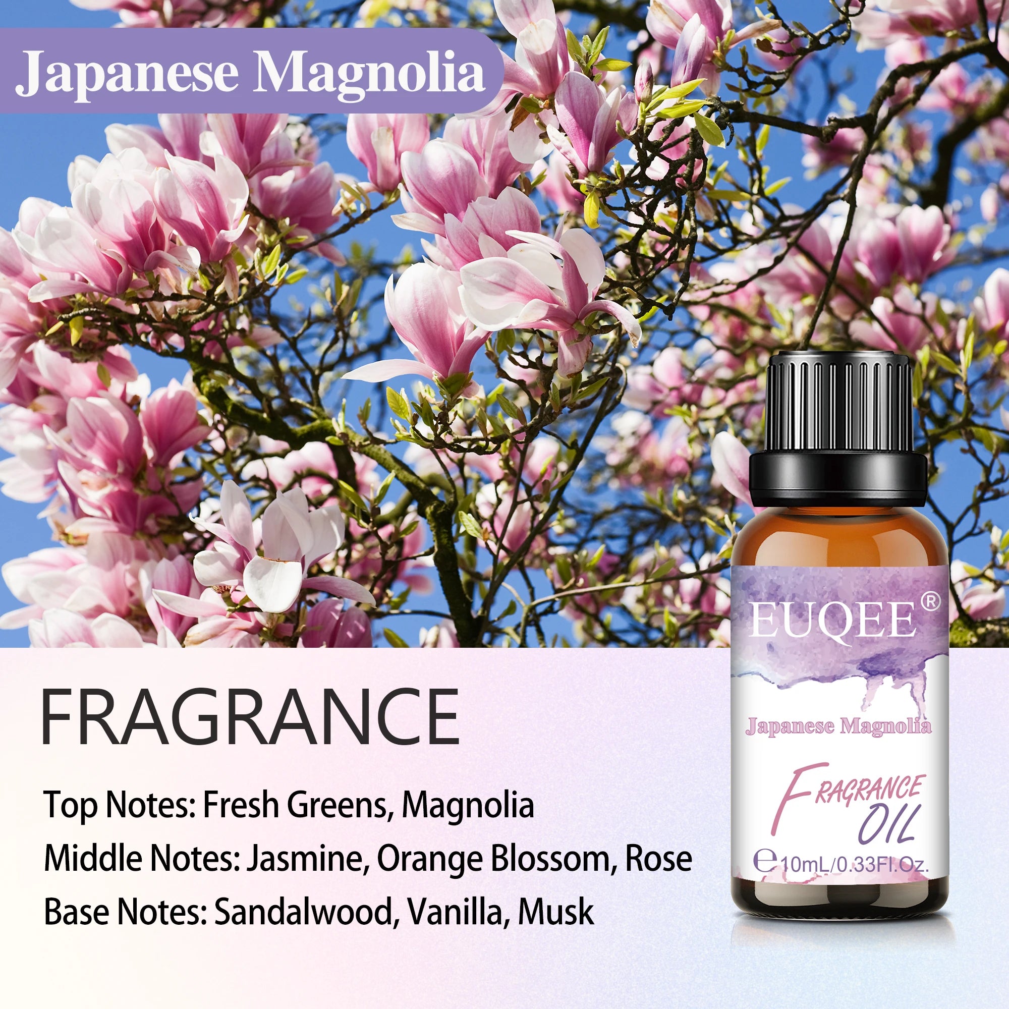 EUQEE Fragrance Oil for Diffusers and Candles