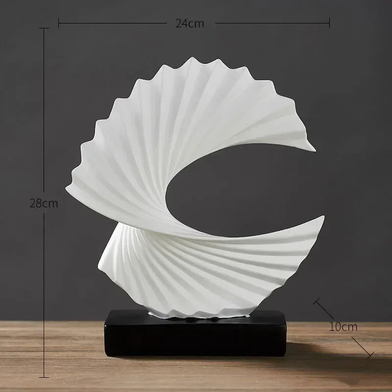 Modern Abstract Resin Sculpture Home Décor