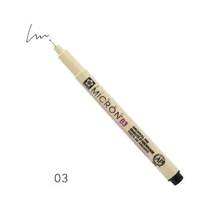 Sakura Pigma Micron Fineliner – 1PCS Black Waterproof Drawing Pen