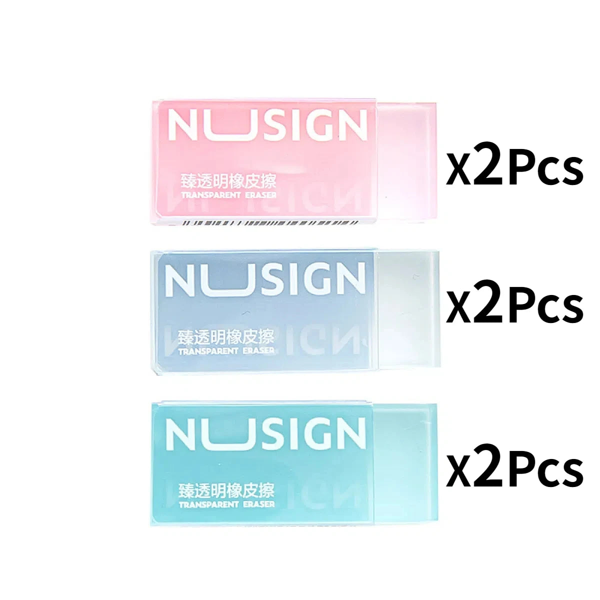 DELI Lovely Transparent Eraser:
