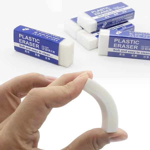 2B Pencil Erasers – Soft PVC Rubber