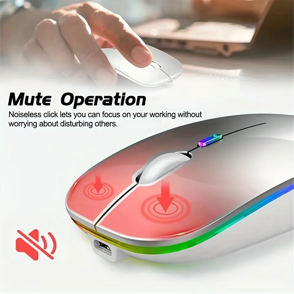 Dual-Mode Wireless RGB Mouse – Bluetooth & 2.4GHz
