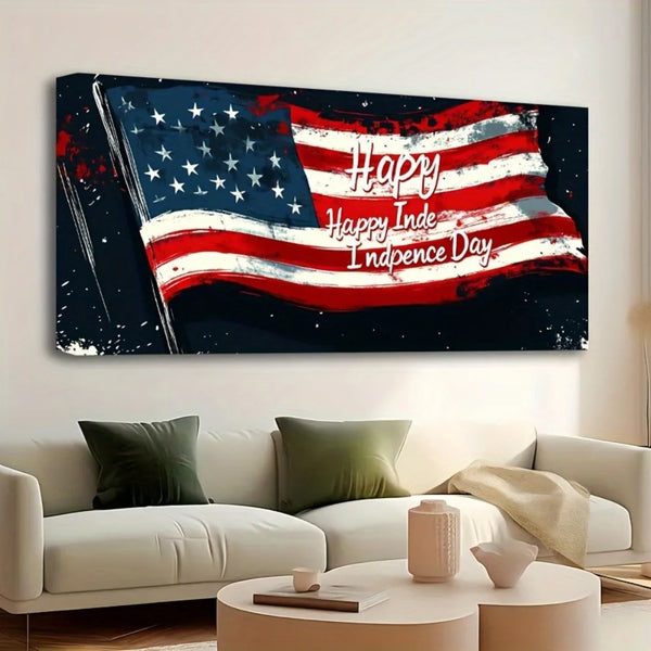 Fourth of July Pine Wood Frame Wall Art