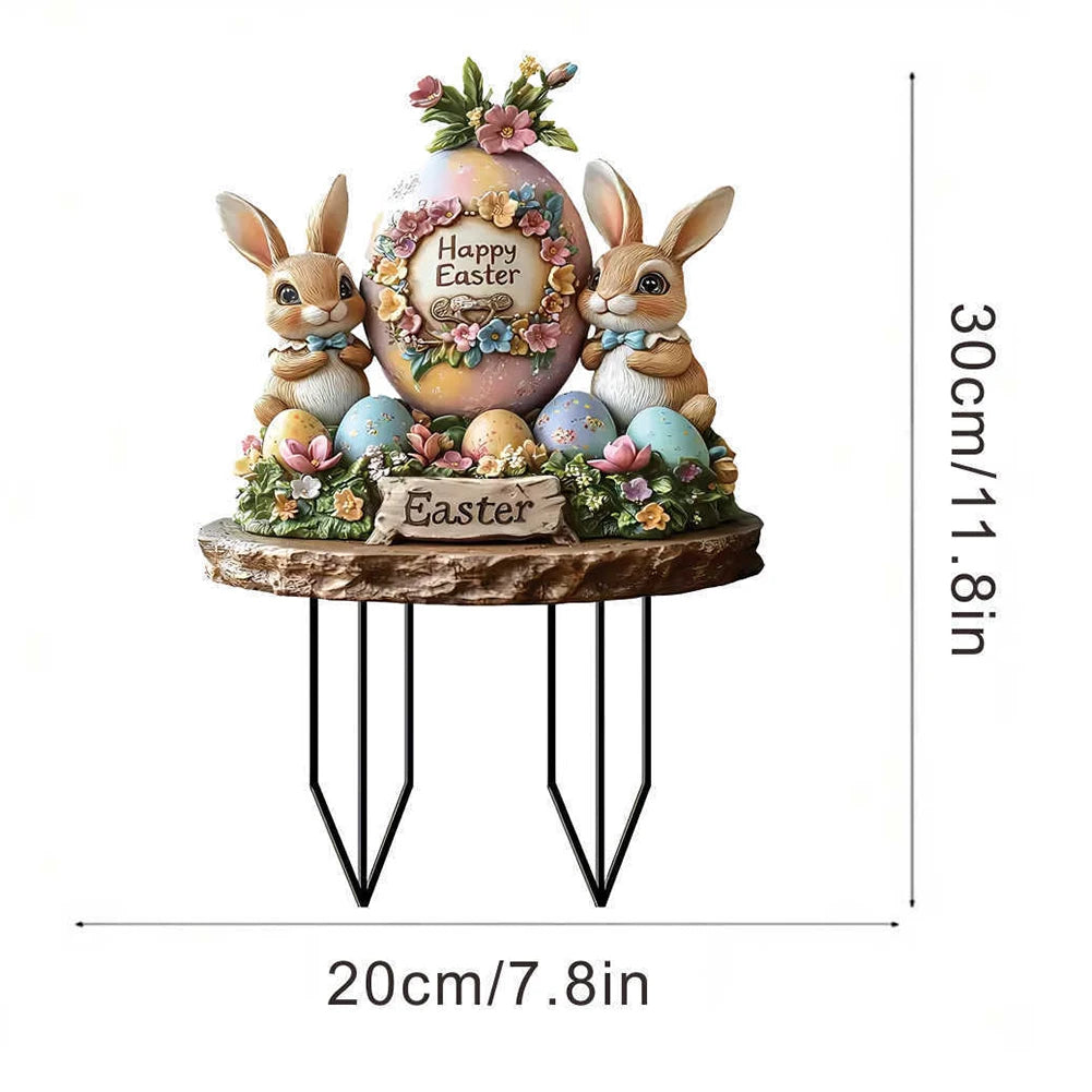 Easter Acrylic Garden Sign