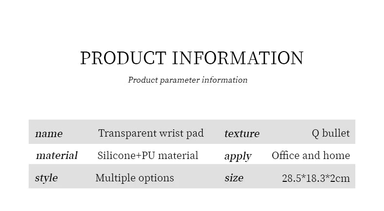 Gel Mouse Pad with Wrist Support