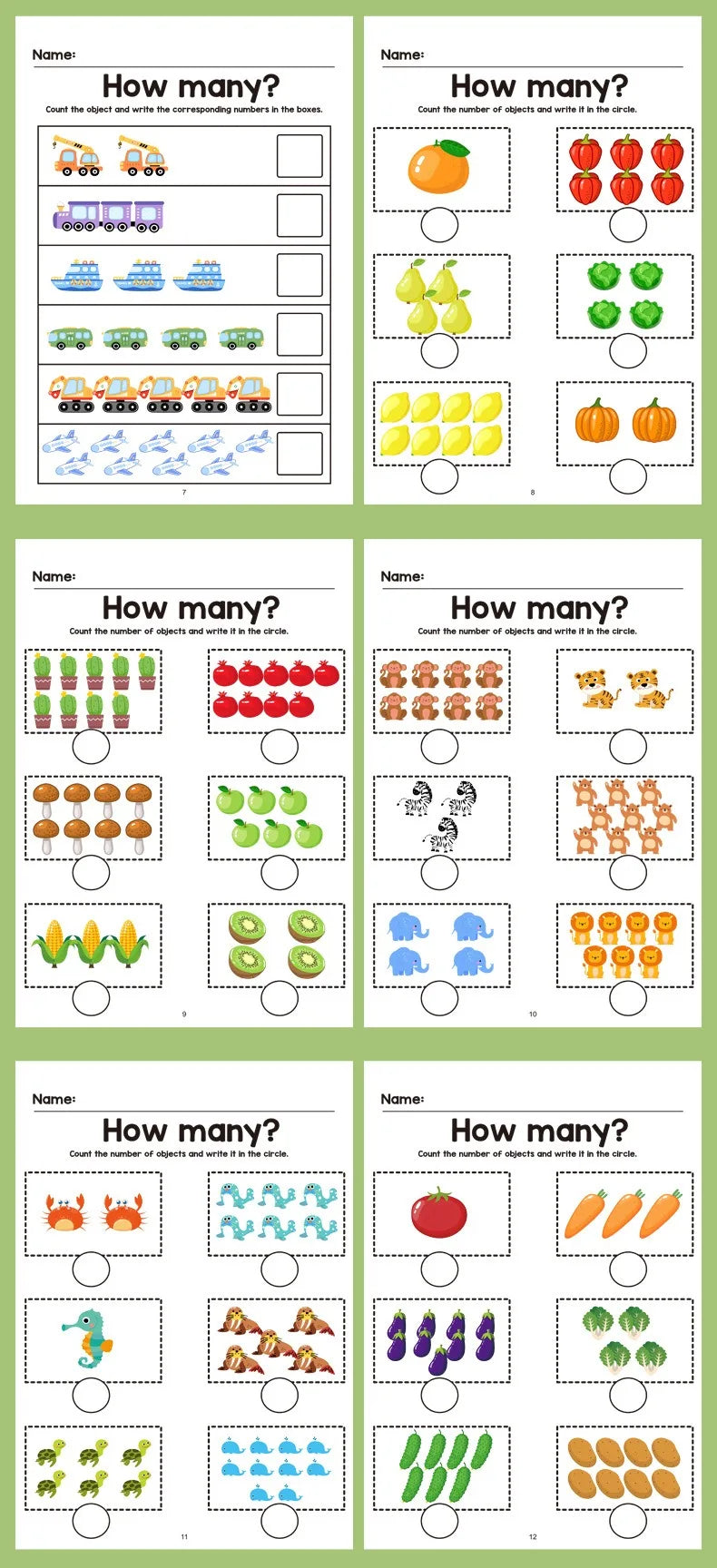 Preschool Logical Thinking Math Workbook