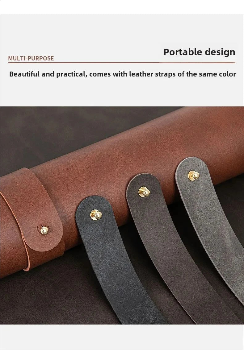 Waterproof PU Leather Desk Mat & Mouse Pad