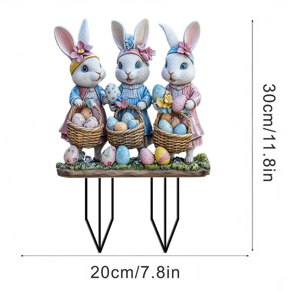 Easter Acrylic Garden Sign