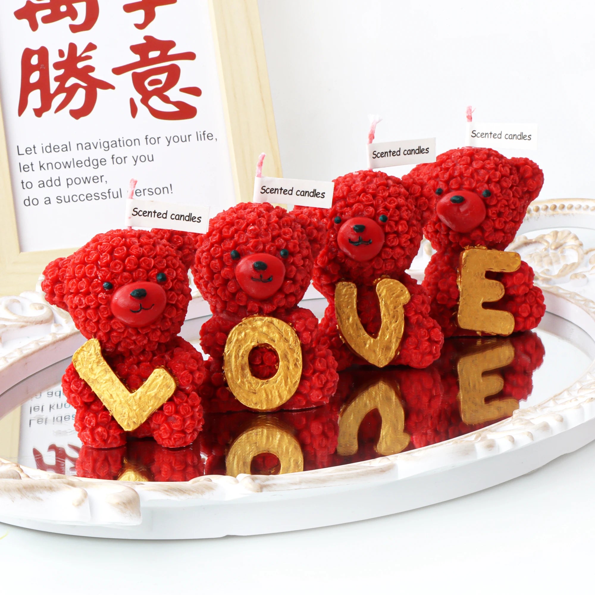 3D LOVE Teddy Bear Scented Candle
