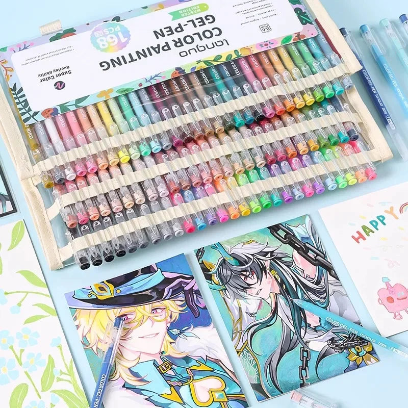 198/6 PCS Morandi Gel Pen Set