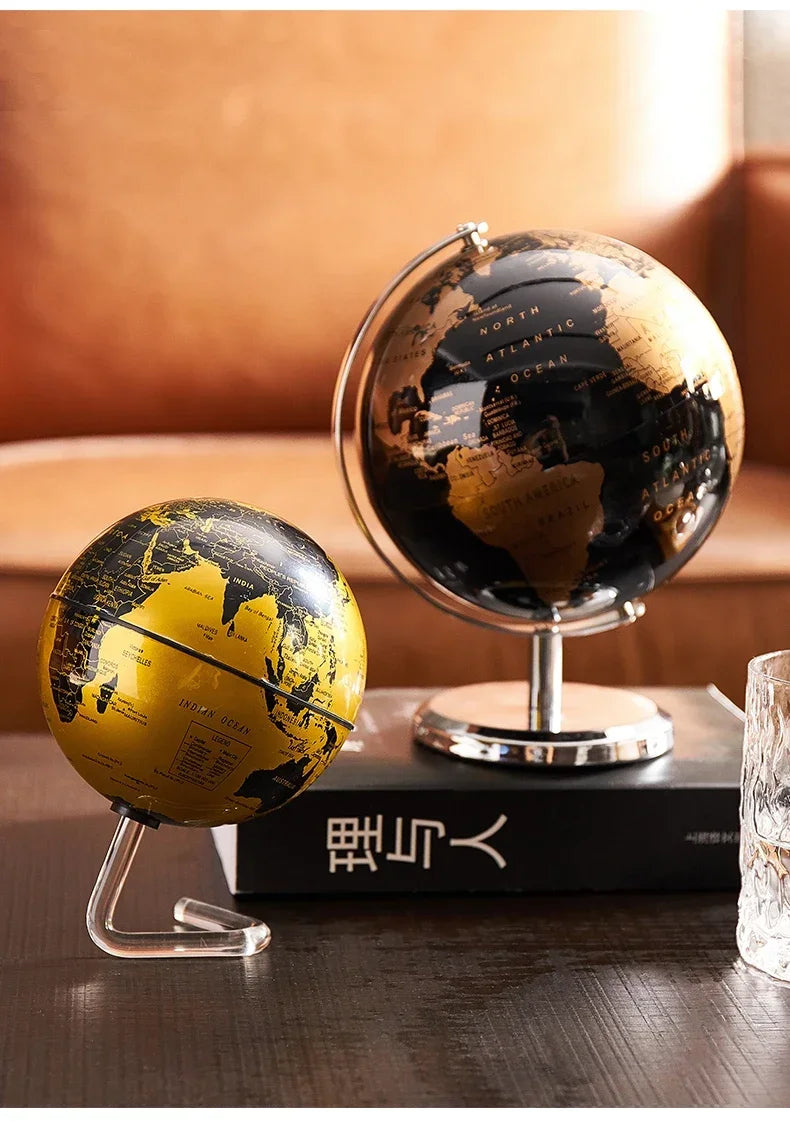 Creative Metal Rotating Globe Decoration