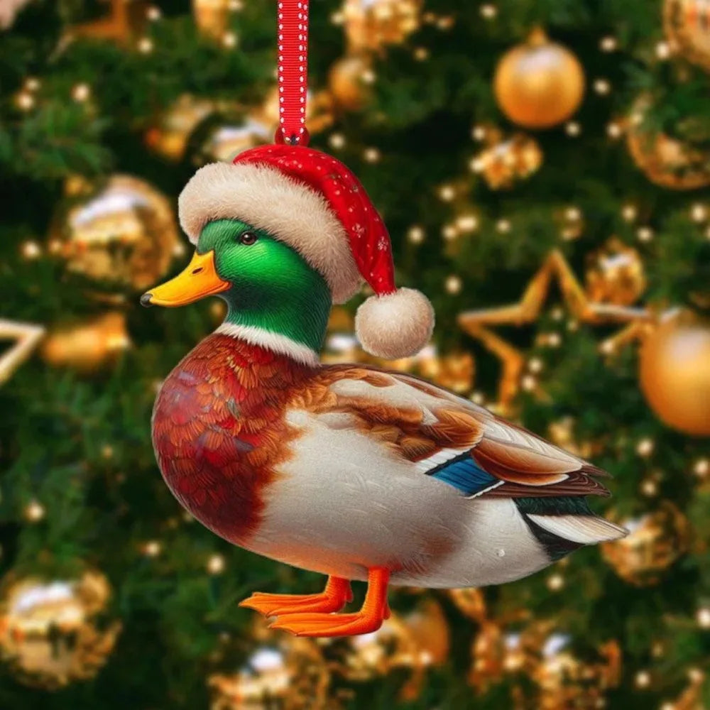 2D Christmas Animal Tree Pendants