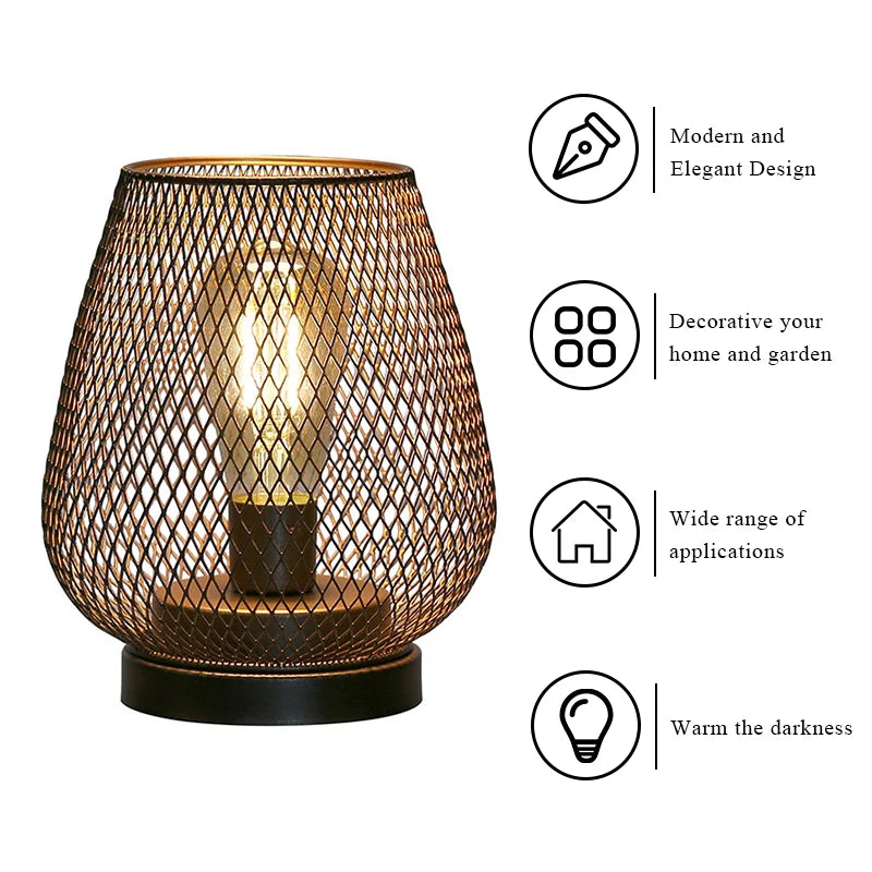 Nordic Metal Cage LED Candle Lantern