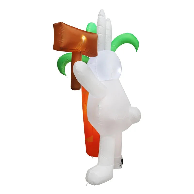 6FT Inflatable Easter Carrot Rabbit