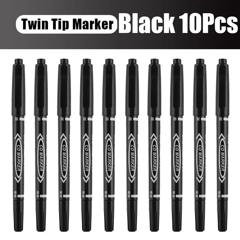 Permanent Marker Pens – Twin Tip Fine & Bold