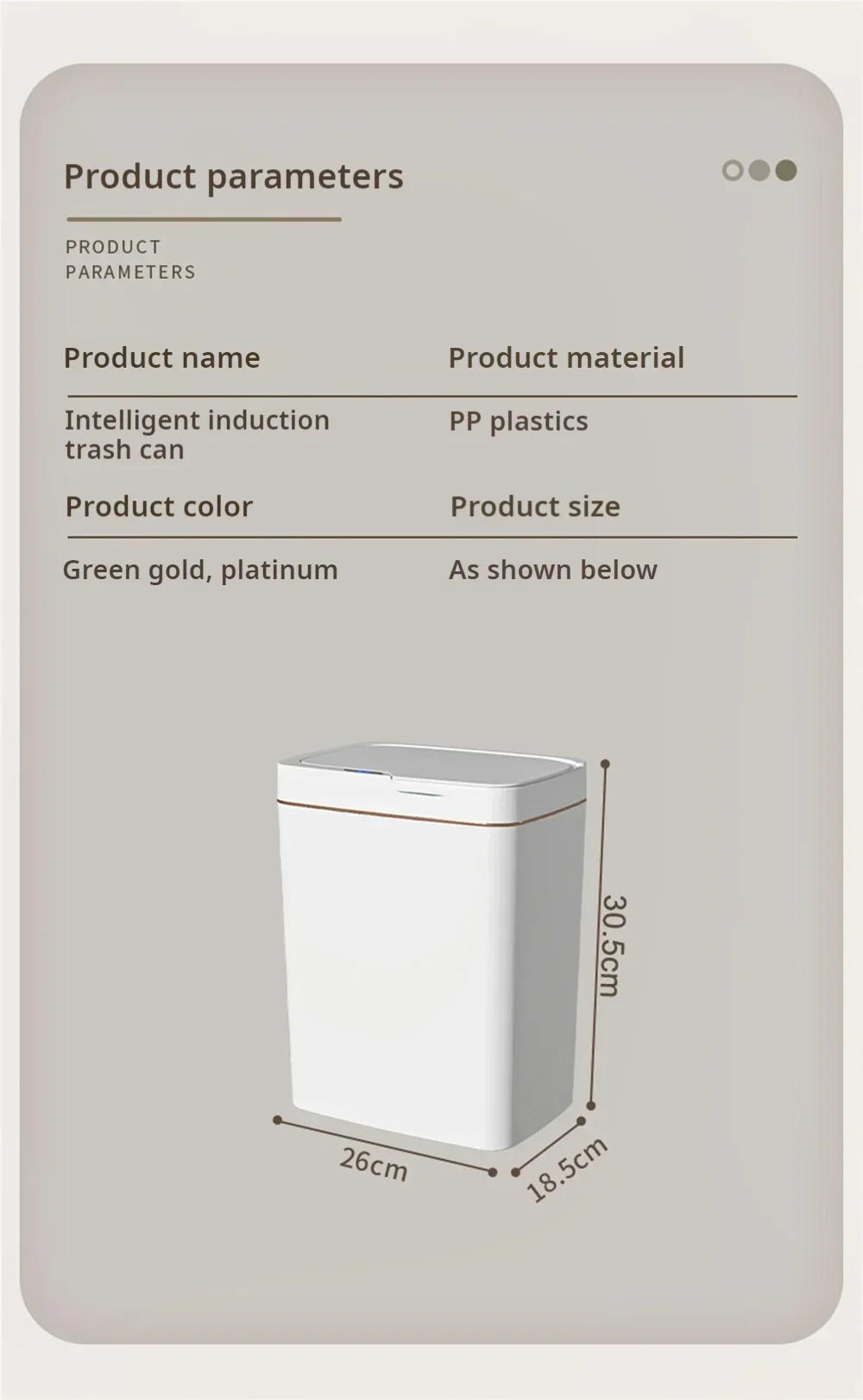 15L Smart Sensor Trash Can