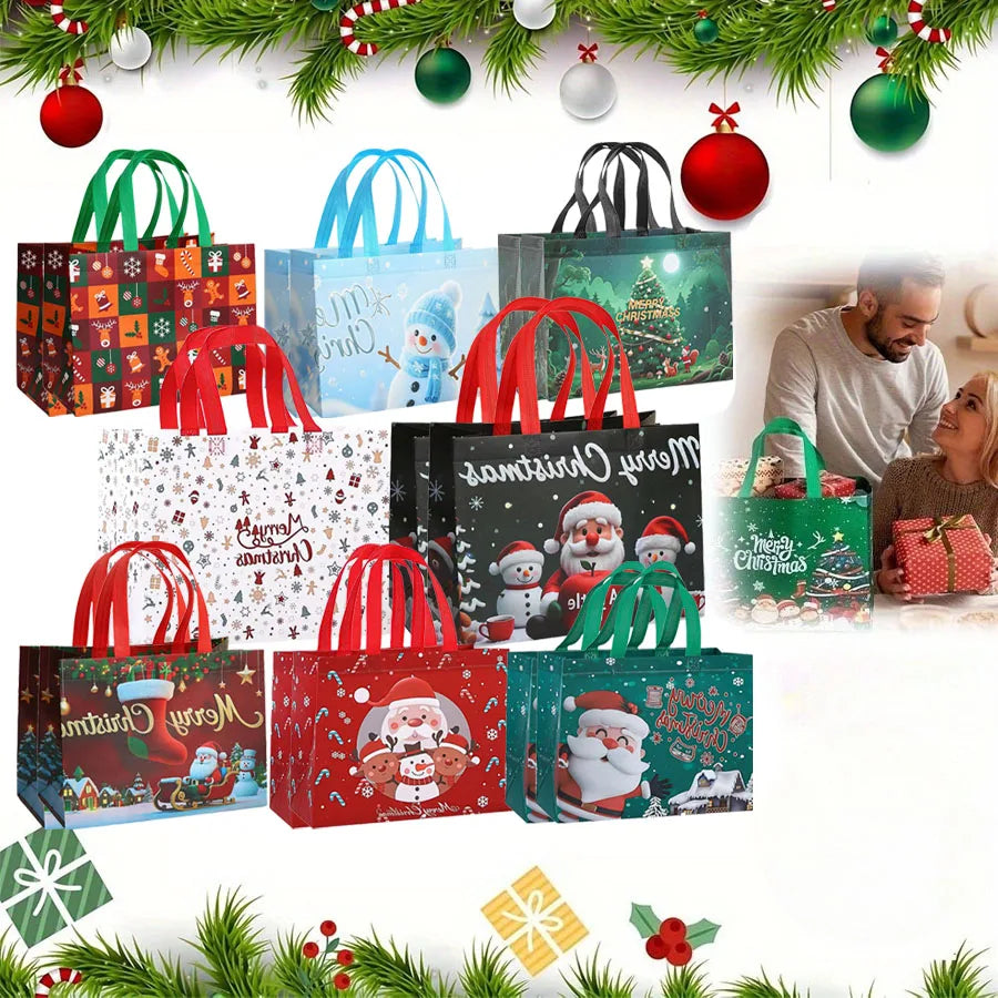 Large Reusable Santa Christmas Gift Bag