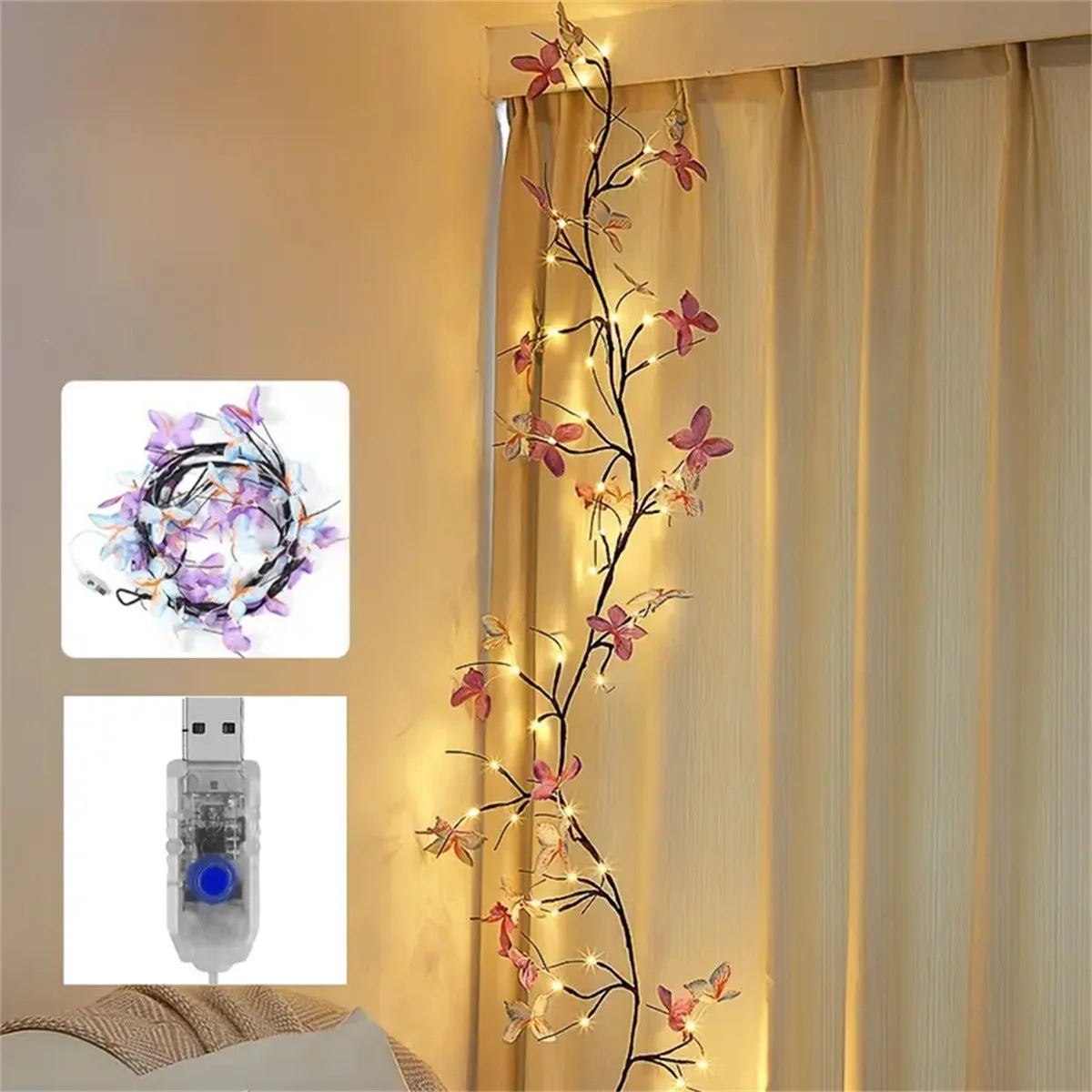 30 LED Willow Vine String Light