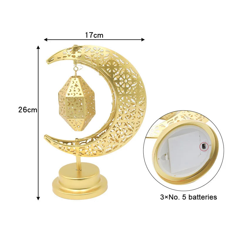 Golden Moon Star Night Light