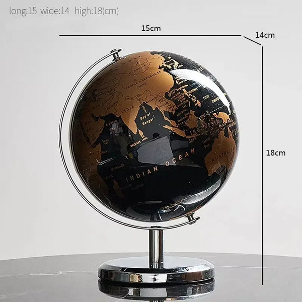 Creative Metal Rotating Globe Decoration