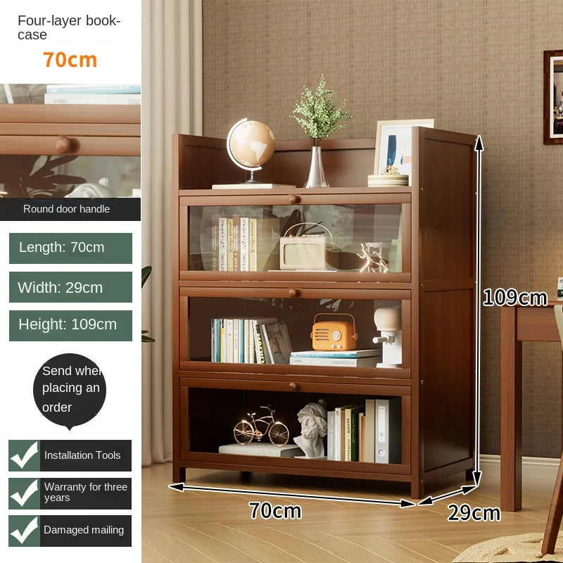 Floor-Standing Bookshelf with Doors