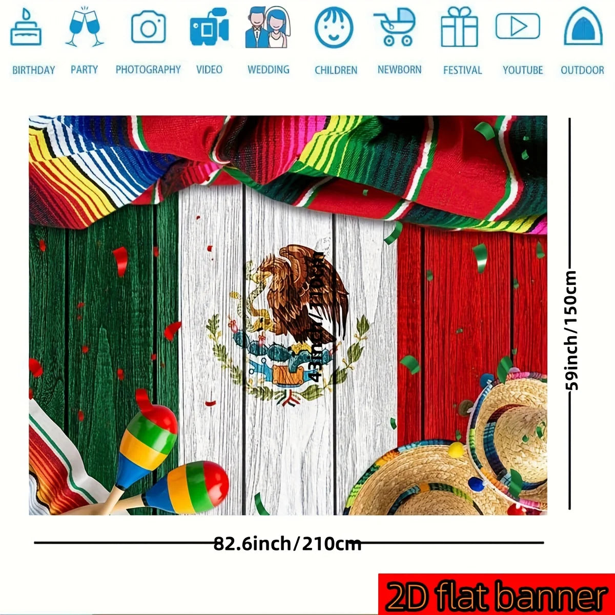 Viva Mexico 2D Banner