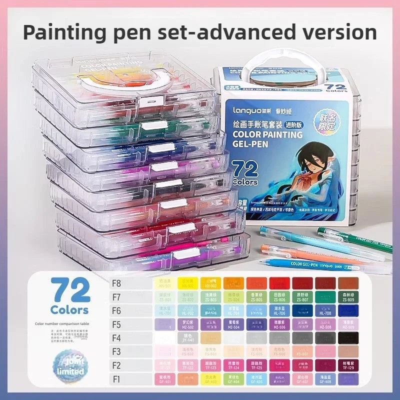 198/6 PCS Morandi Gel Pen Set