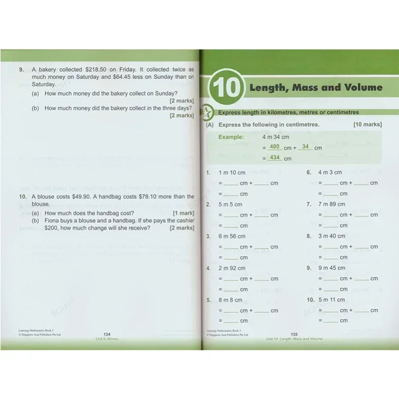 Learn Math Books Grades 1-6