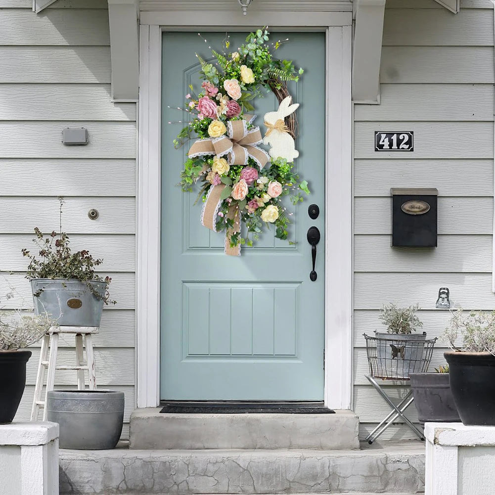 Easter Bunny Spring Wreath