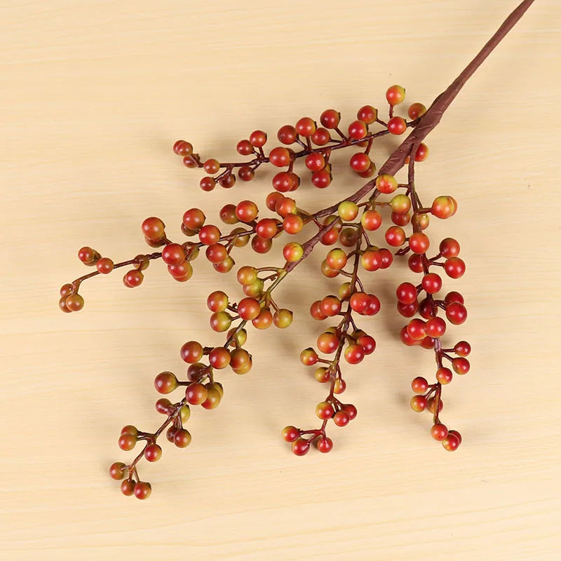 Artificial Red Berry Branch