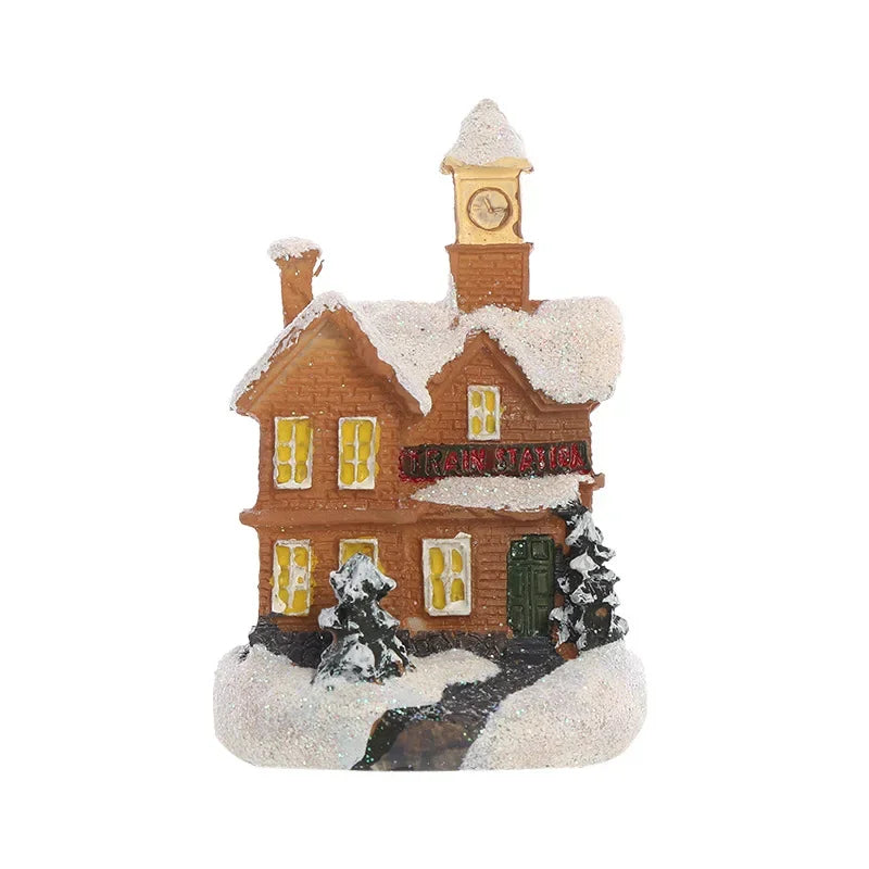 Christmas LED Glowing House Ornament