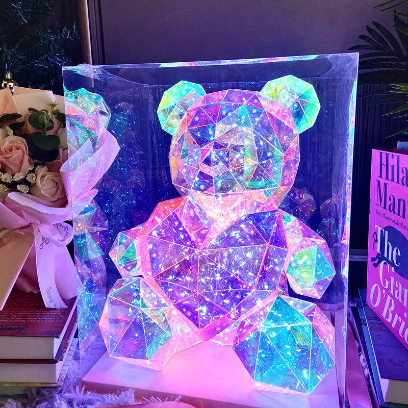 Colorful LED Glowing Bear Lamp