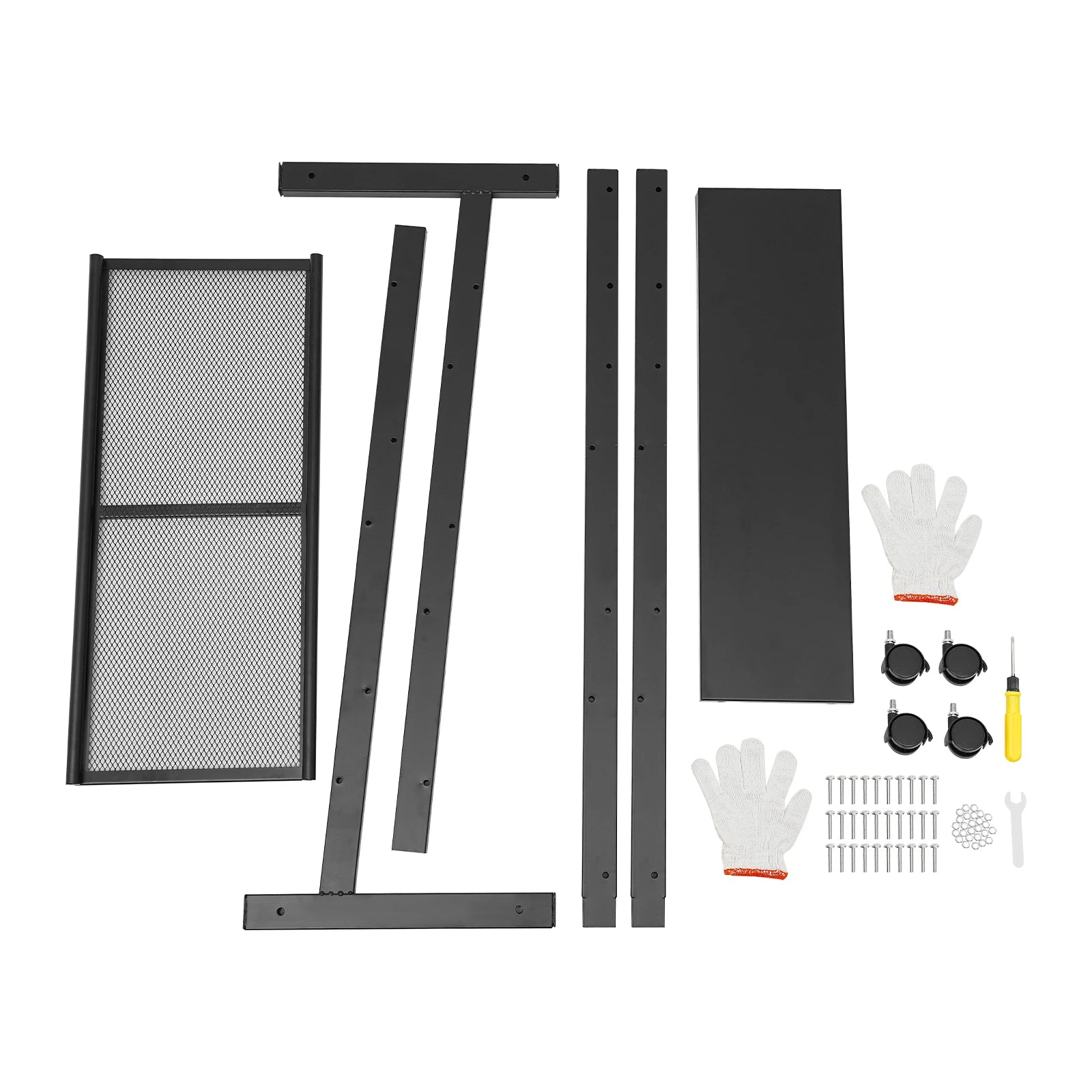 5-Tier Rolling Magazine Rack